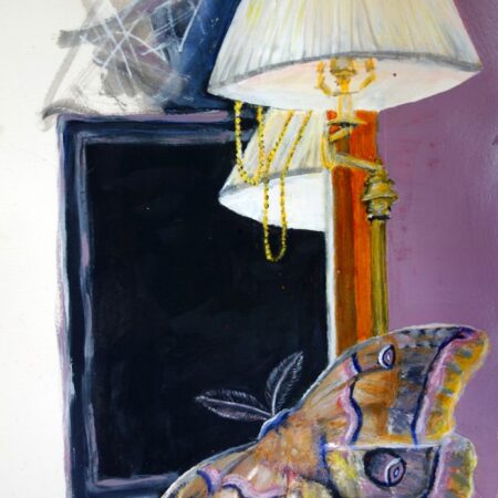 Moth Drawn In The Lamplight