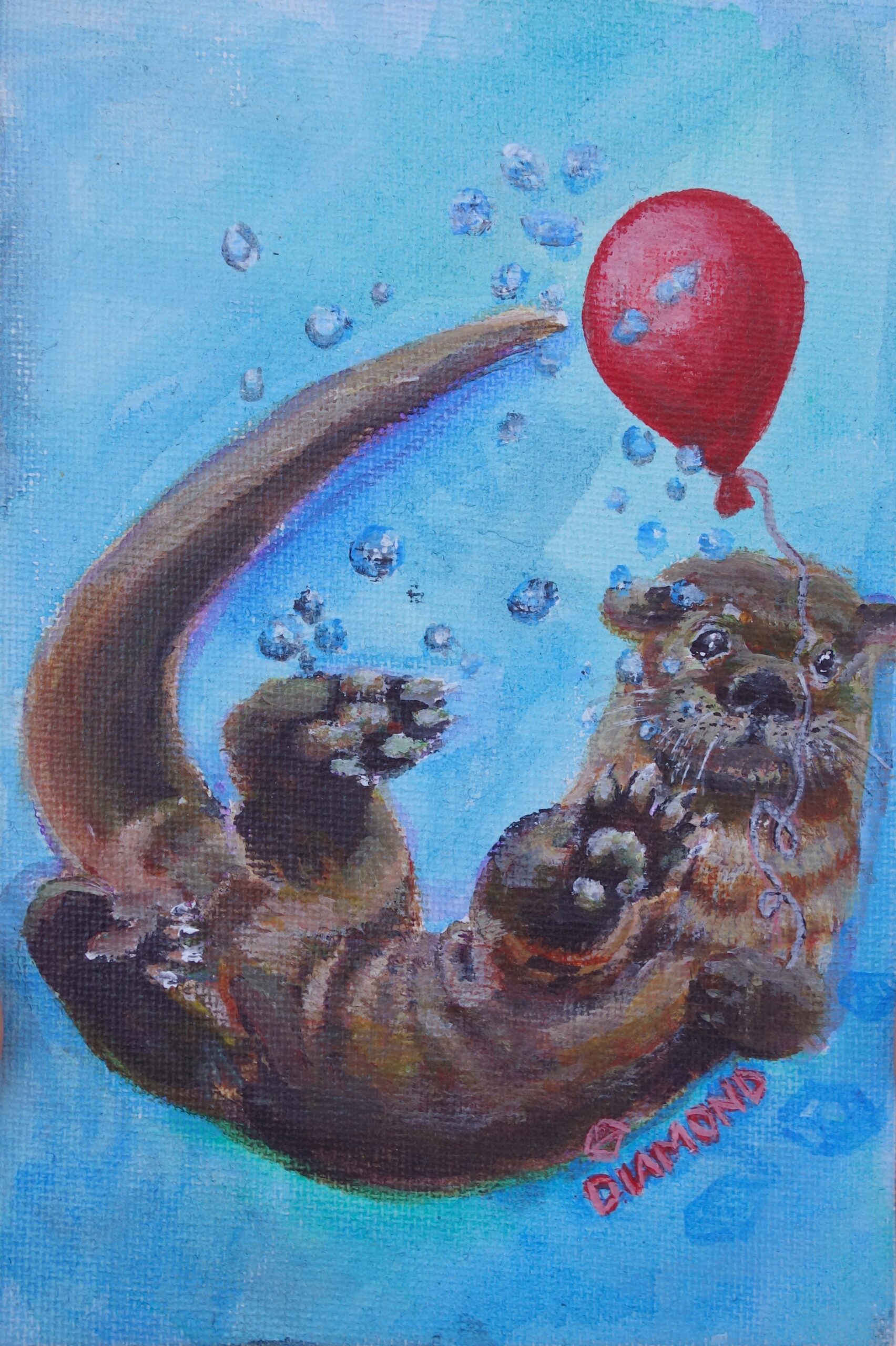 Otter Underwater